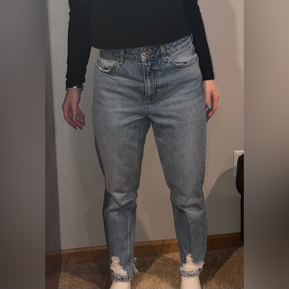 Top Shop Blue Mom Jeans